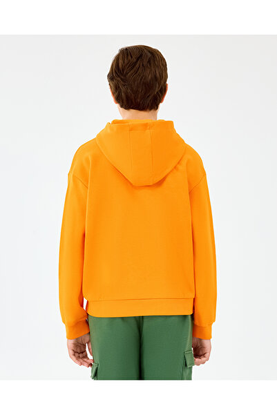 SKECHERS B Lw Fleece Sweatshirt Büyük Erkek Çocuk Turuncu Sweatshirt SK2520089-0341