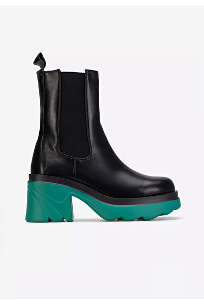 B T Shoes Světle modré kotníkové kozačky na platformě Kaylin V2