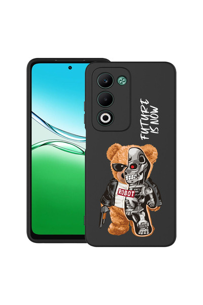 bestcase Carcasă ultrasubțire TPU pentru Xiaomi Redmi 15 5G (169 mm), jumătate robot, jumătate ursuleț de pluș, 2082900 B 931