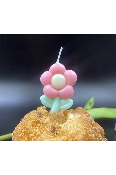 Flippy Set of 3 Candles Flippy, Flower Theme, Model 1, Paraffin, Multicolor