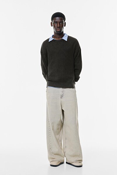 Pull & Bear Acid wash knit sweater