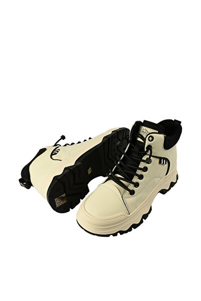 PASS Collection Women's sports boots, PASS COLLECTION, XA70001B cream, leather 38