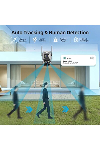 OEM WIFI PTZ Surveillance Camera, TSS-A32, with 2 Lenses, 3MP/3MP Full HD, Night Vision