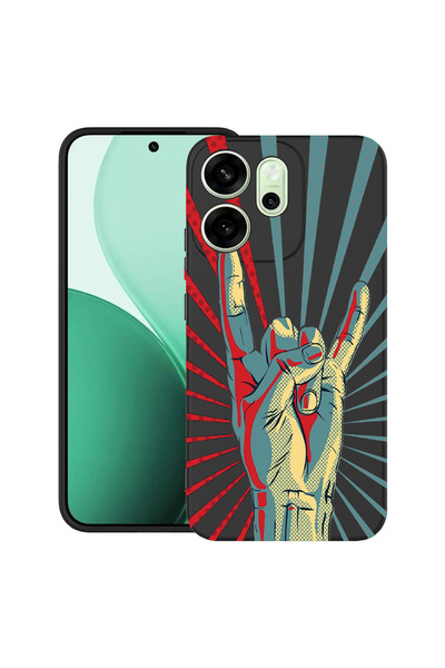 bestcase Carcasă antișoc pentru OPPO Reno14 F 5G cu design Rock Festival, 204...