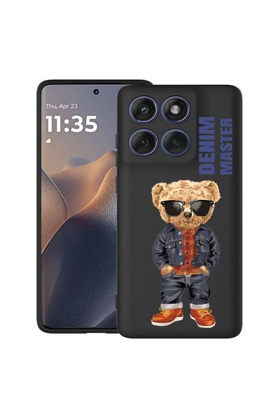 bestcase Carcasă ultra subțire TPU pentru Poco X6 5G, Denim Master - Teddy Be...