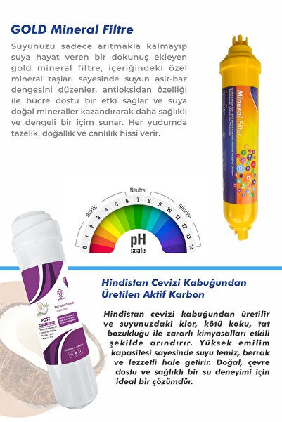 Alfa Dükkan 14 Aşamalı Mineral Filtreli Çelik Tanklı Su Arıtma Cihazı