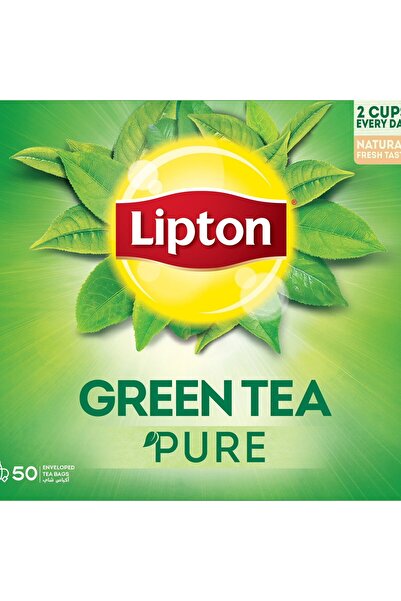 Lipton Pure Green Tea Value Pack 50 Teabags 75 gNatural Antioxidant Rich Drink for Daily Wellness