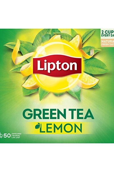 Lipton Green Tea Lemon Value Pack 50 Teabags 65 g Refreshing Citrus Flavored Healthy Herbal Drink