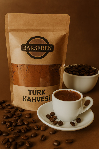 Barseren قهوة تركية 250 جرام متوسطة الحبة مصنوعة من حبوب عربية 100%