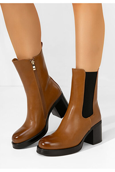 B T Shoes Camelové kotníková obuv Catrina