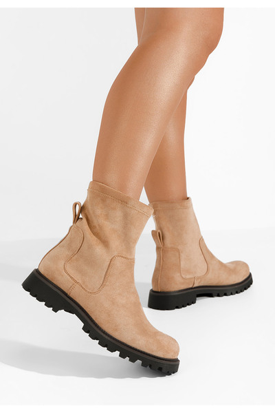 B T Shoes Γυναικεία μποτάκια Javana χακι