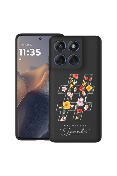 bestcase Carcasă antișoc pentru Motorola Edge 60 Pro cu hashtag de design, 2043681 B 1805