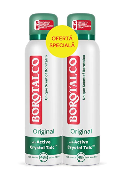 Borotalco Pachet 2 X Deodorant Spray Original 150 ml