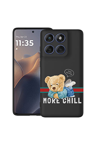 bestcase Carcasă antișoc pentru Motorola Edge 60 Pro cu design More Chill Ted...