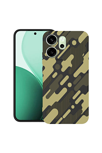 bestcase Αντικραδασμική θήκη για OPPO Reno14 F 5G με σχέδιο πράσινο καμουφλάζ...
