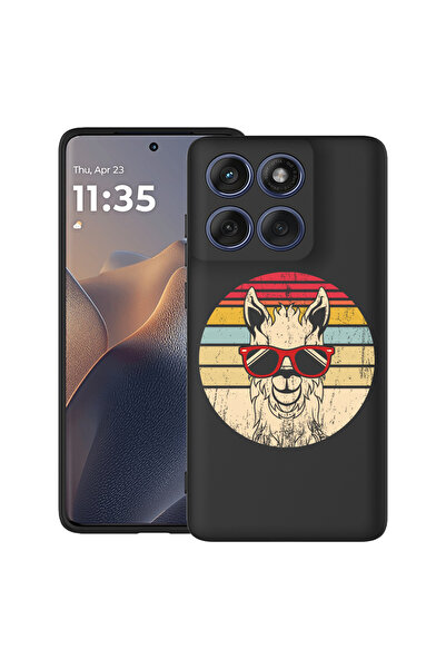 bestcase Carcasă antișoc pentru Motorola Edge 60 Pro cu design Oldschool LLama, 2043681 B 1818