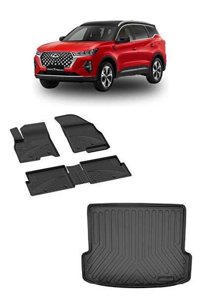 Sahler Chery Tiggo 7 Pro Max Havuzlu Paspas ve Bagaj Havuzu