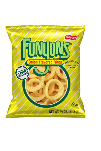 funyuns حلقات بنكهة البصل 0.75 أونصة (21 جرامًا) - تصدير × 12