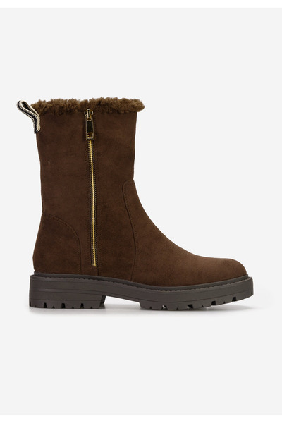 B T Shoes Γυναικείες Μπότες Midna καφε