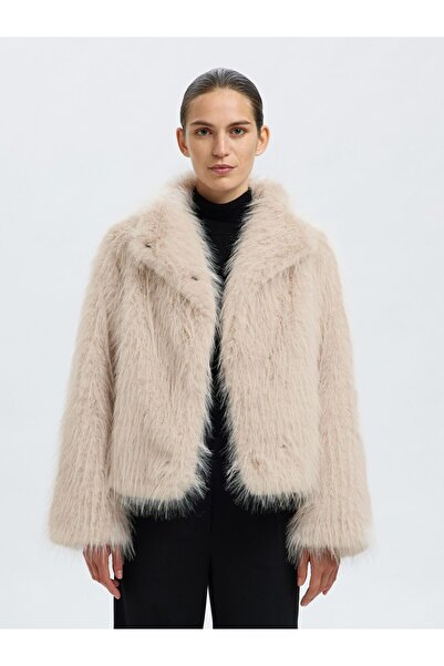 Selected Femme Jacke Faux Fur