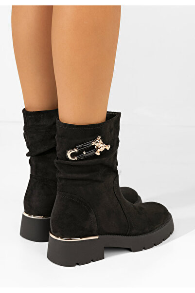 B T Shoes Γυναικεία μποτάκια Tonise Μαύρα