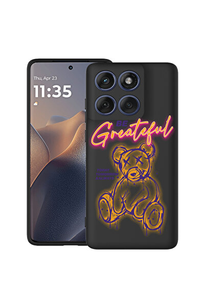 bestcase Carcasă antișoc pentru Motorola Edge 60 Pro cu design ursuleț de pluș - Be Grateful, 2043681 B 1570
