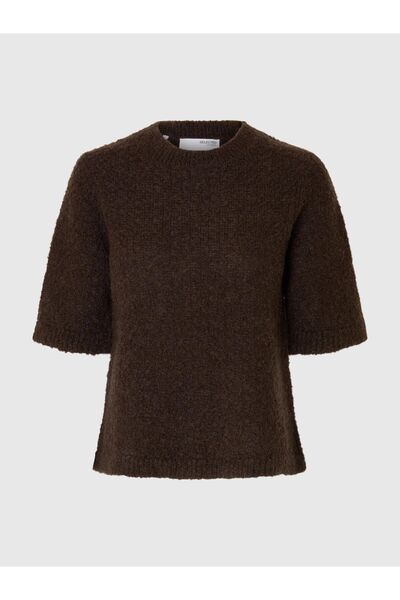 Selected Femme Strickoberteil Wollmix