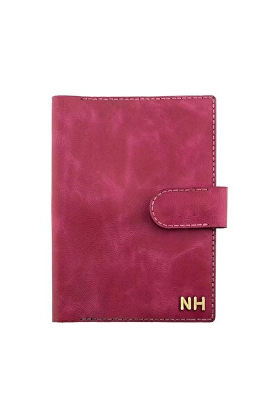 twingold A5 Notebook and Agenda Cover - 100% Rainbow Leather - Ko10001 - Fuchsia