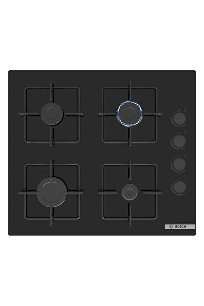 Bosch Series 4 Gas Hob 60cm Black Tempered Glass - POP6C6P30M