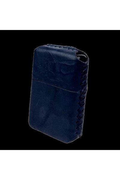 twingold İsme Özel Handmade El Yapımı Hakiki Deri ZİPP0 Modeli Çakmak - Lacivert