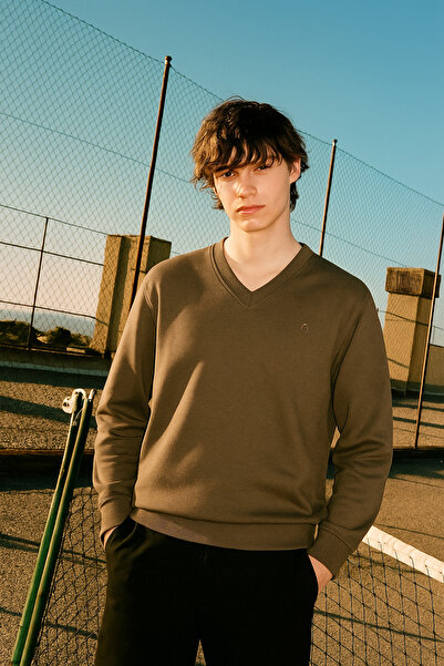 rg kidsstore Ανδρικό φούτερ με λαιμόκοψη σε σχήμα V - Υφασμάτινο πλεκτό από Σ...