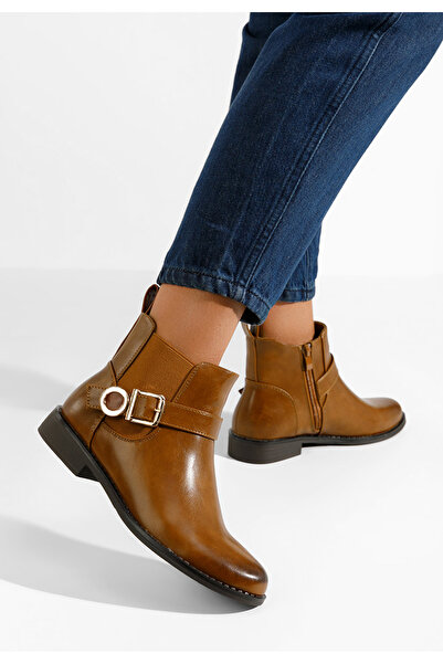 B T Shoes Γυναικεία μποτάκια Risenta ταμπά