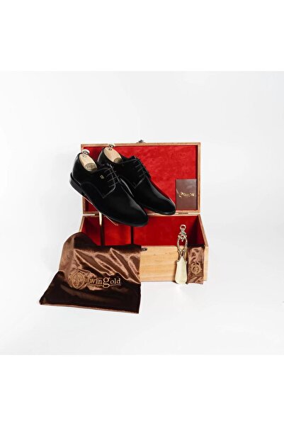 twingold Patent Leather Men's Leather Lace-Up Shoes - Twg004