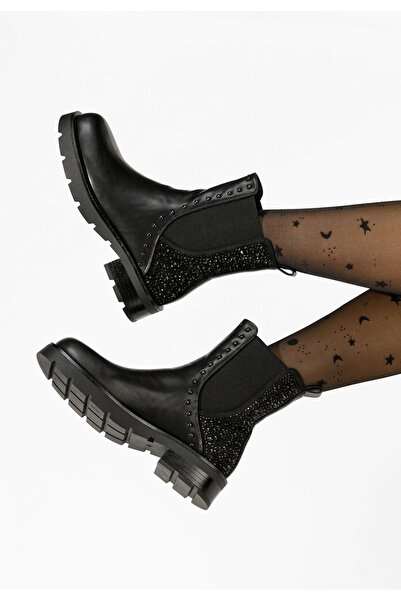 B T Shoes Ghete dama Ludie negre