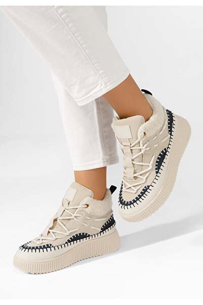 B T Shoes Béžové dámské kotníková obuv Darana V2