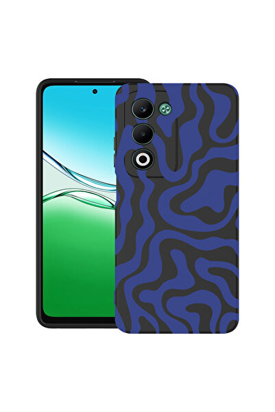 bestcase Carcasă antișoc pentru OPPO A5 cu design linie abstractă albastră, 2...