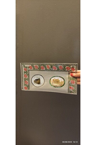 Gönülden Tasarım Țesătură florală cu cadru, care se atașează prin călcat, imp...