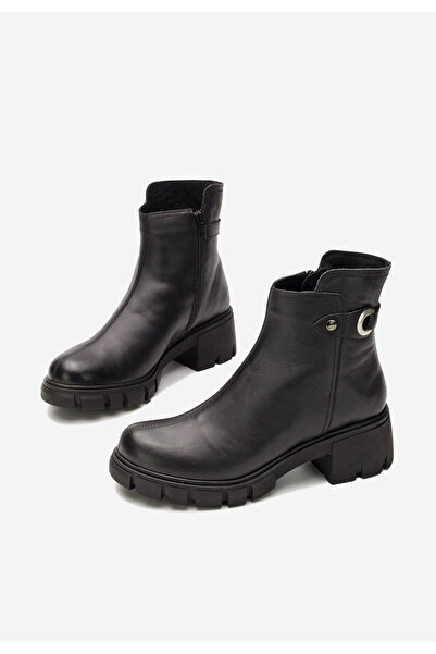 B T Shoes Ghete dama piele Netalia V2 negre