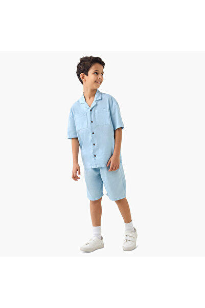 Juniors Solid Shirt and Shorts Set