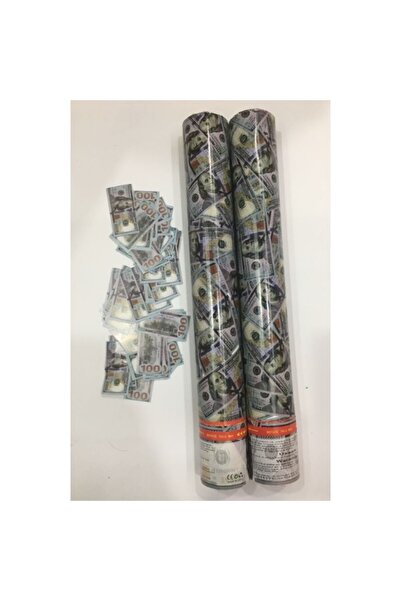 Flippy Confetti Tube, Money (Dollar) 30x5 cm, Multicolor, Twist-Release