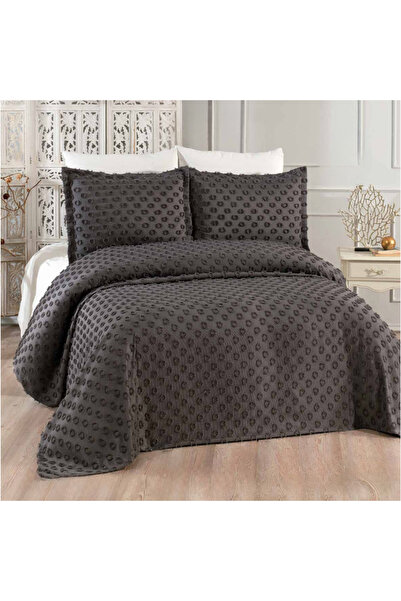 GOLDEN HOME طقم بيكيه مزدوج مقاس 240 × 250 سم ووسادتين