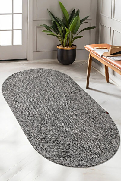 Halımax Boho 06 Naturel Oval Jüt Halı Yolluk Jüt Taban Jüt Kilim Hasır Halı Otantik Bohem Halı