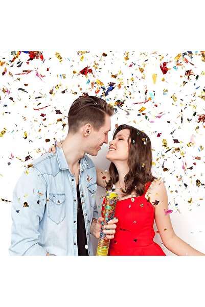 Flippy Confetti Tube Party Popper, 60 x 5 cm, Assorted Multicolor Aluminum Confetti