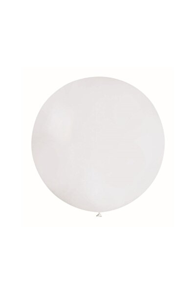 Flippy Set of 2 Latex Balloons, Flippy, Party Jumbo Model, 90 cm, White and Beige, 35 g