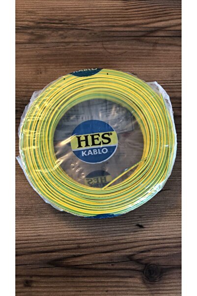 Hes 1,5 mm2 NYA kablo Sarı Yeşil 10 Metre
