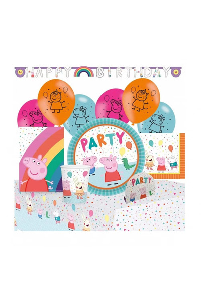 Peppa Pig Party set, Plastic, Multicolor, Peppa Pig, Peppa Pig