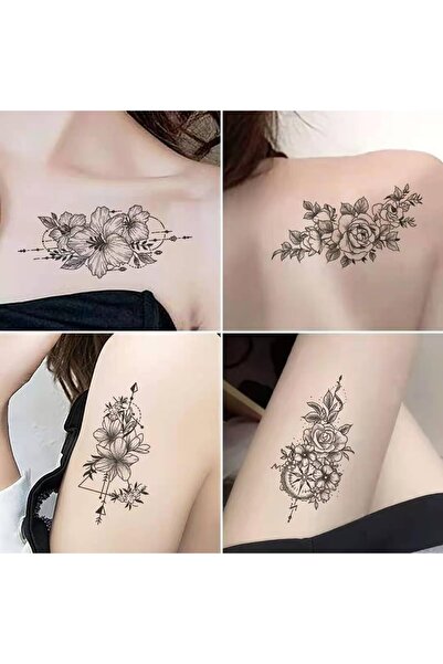 Flippy Set 30 Temporary Tattoos, Flippy, Water-Based, Model 4, Black