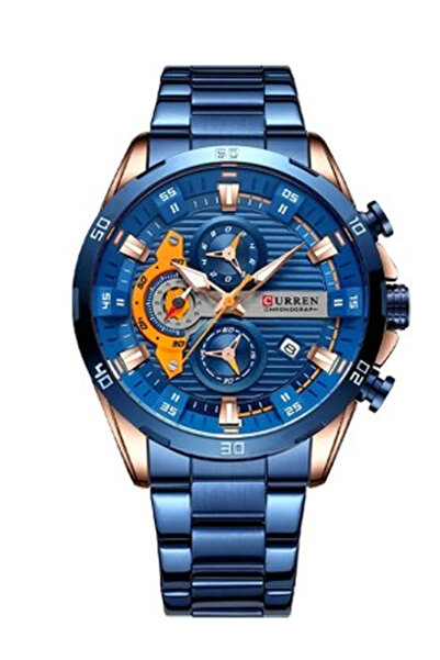 Curren 8402 Chrono Steel Band Men's Wristwatch