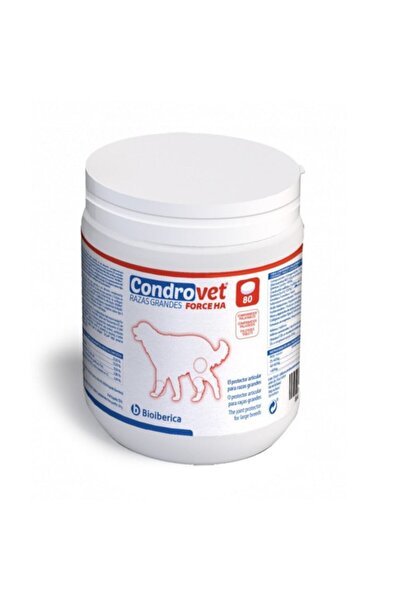 bioiberica Supliment nutritiv pentru câini, Condrovet Force HA de talie mare, 80 de comprimate
