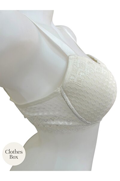 Clothes Box Underwire Unlined Lace Detailed C Cup Classic Bra